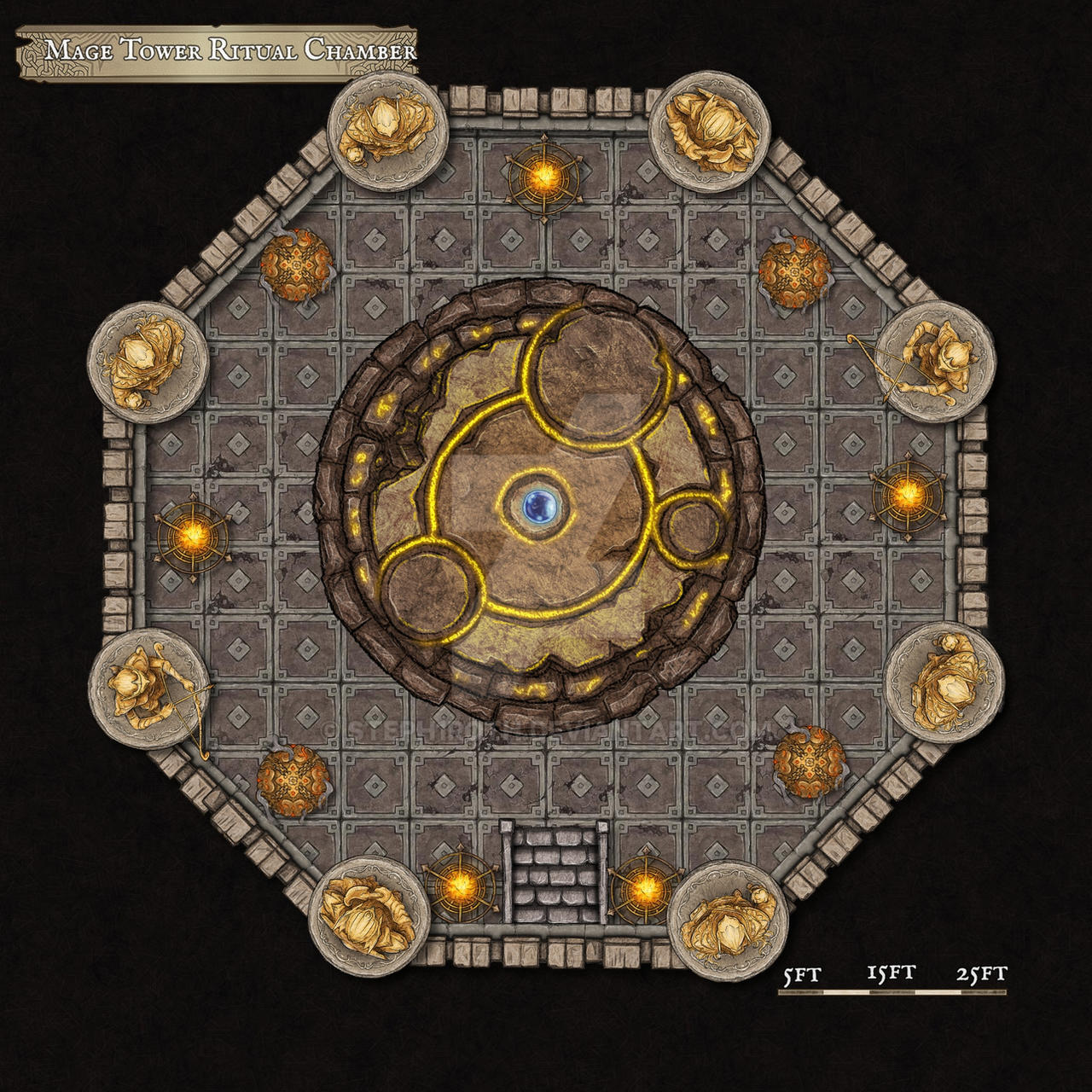 Mage Ritual Room Skyhold mage tower ritual chamber by Steph1roth on DeviantArt