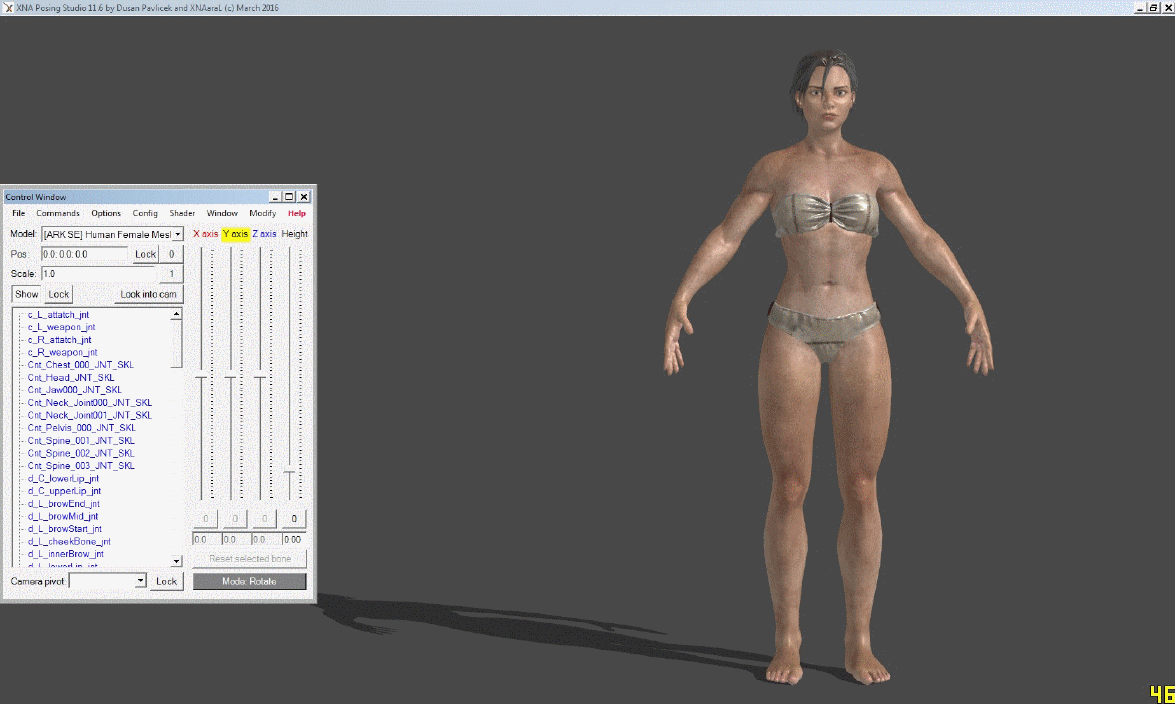 [ARK:SE] Human Female With Optional Outfits (wip)