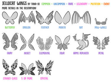 Jellocat Species Traits - Wings