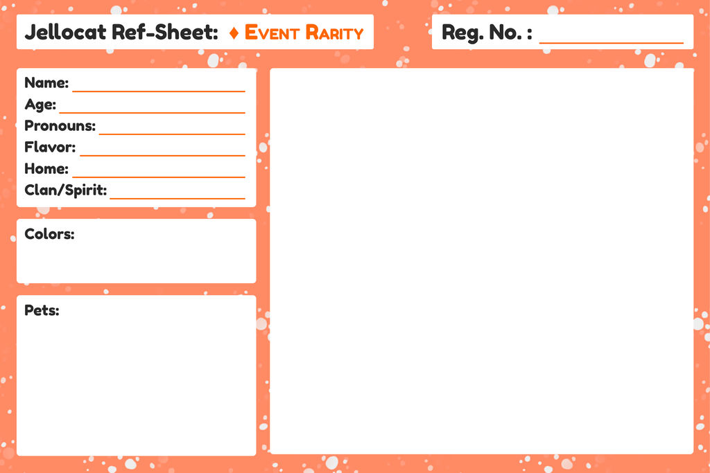 Event Reference Sheet download