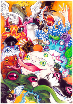 Frogs and Toads - Yu-Gi-Oh fanart