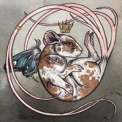 The Rat Prince, watercolor painting