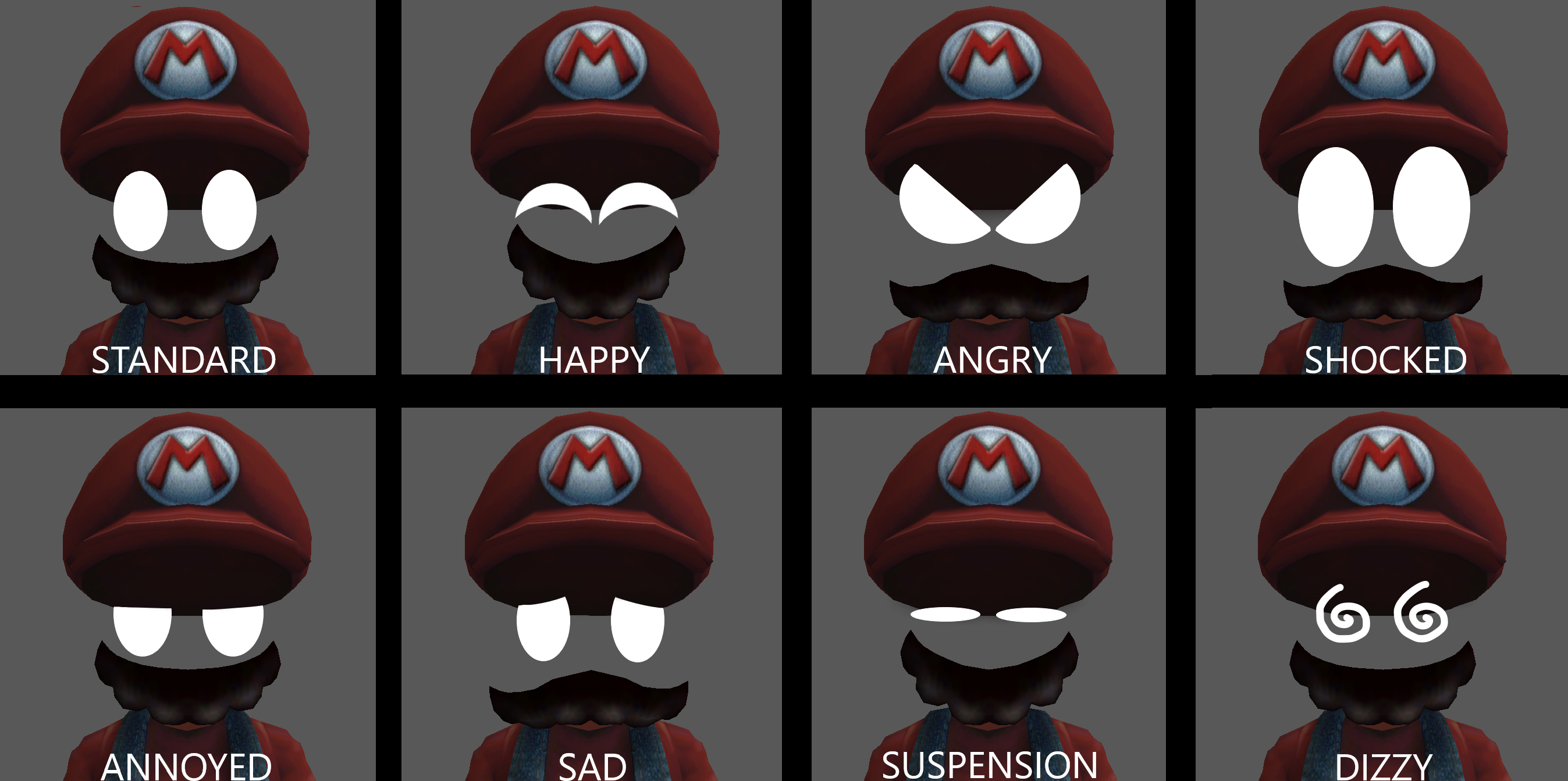 Mario Expressions by BAD1ZACH101 on DeviantArt