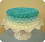 Ombre Rosette Cake by cake4thought