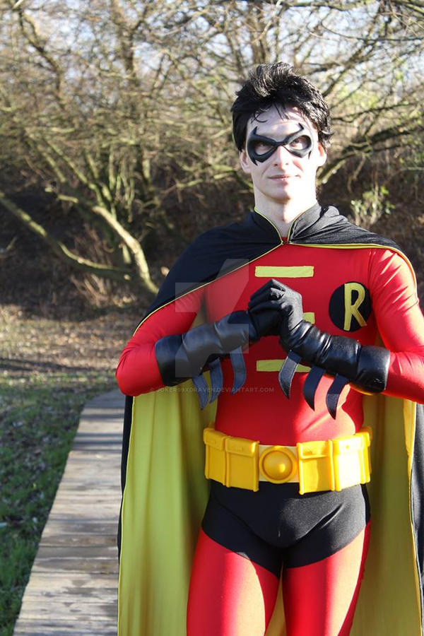 Tim Drake's Robin (Red And Black Costume) by.