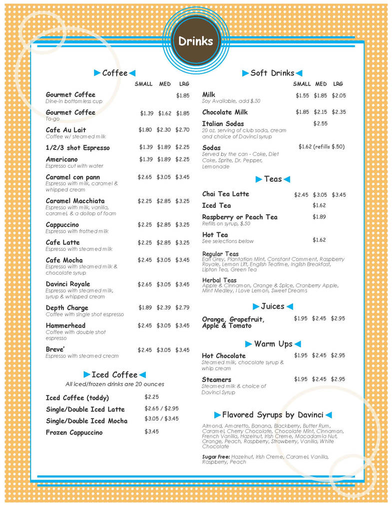 Cafe Java Menu Redesign - Page 2 by MsNess40 on DeviantArt