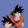 Kid Goku And Adult Goku