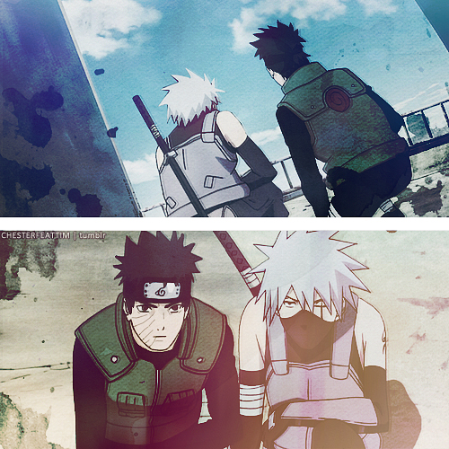 Jonin-Obito and Anbu-Kakashi by LauraFeatChaz on DeviantArt