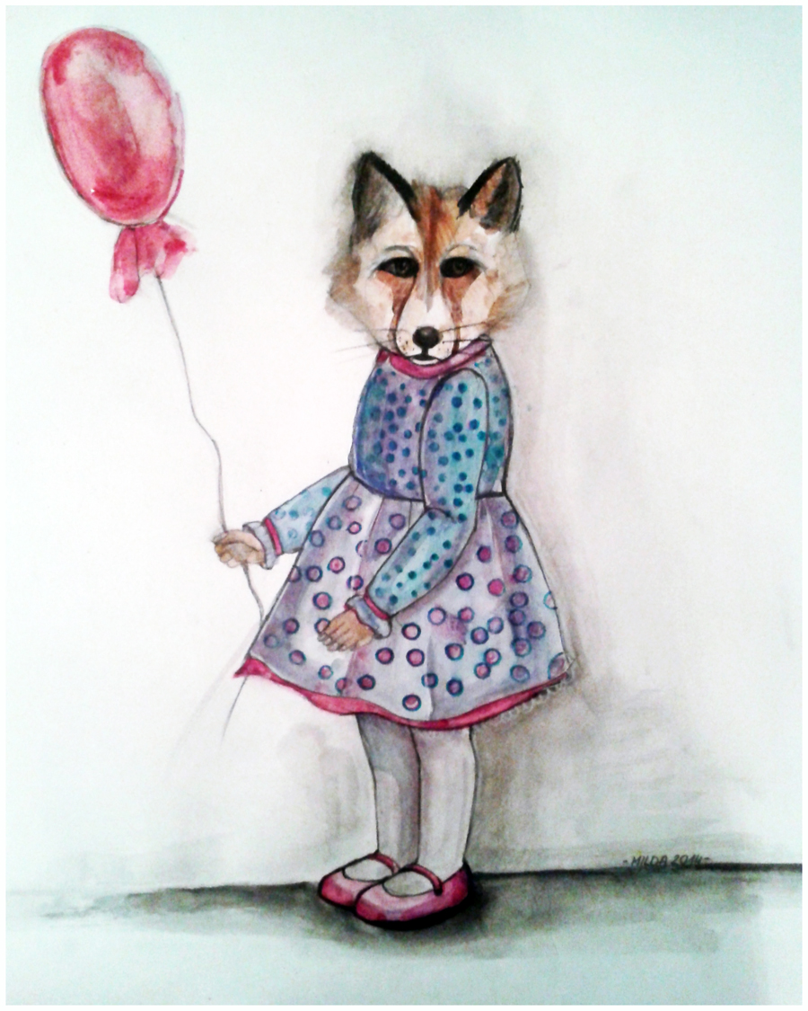 Fox and balloon