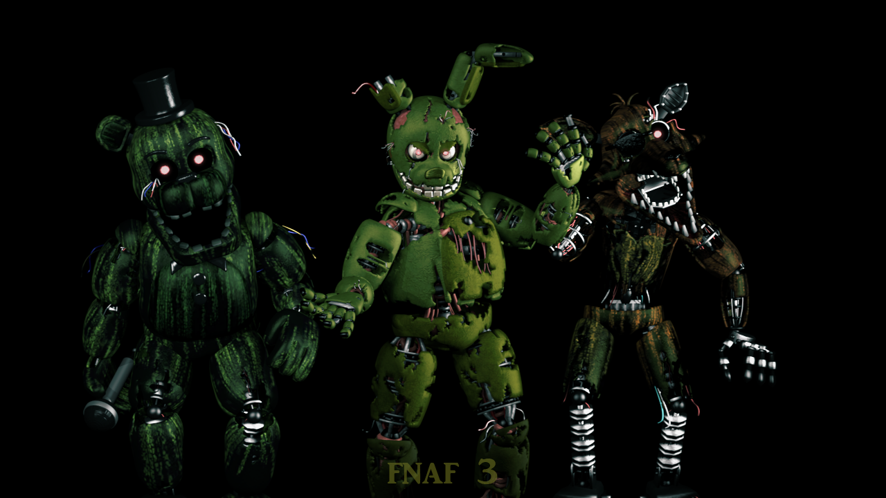 ArtStation - Five Nights at Freddy's 3 Springtrap and Phantoms (HW  Adaptation)