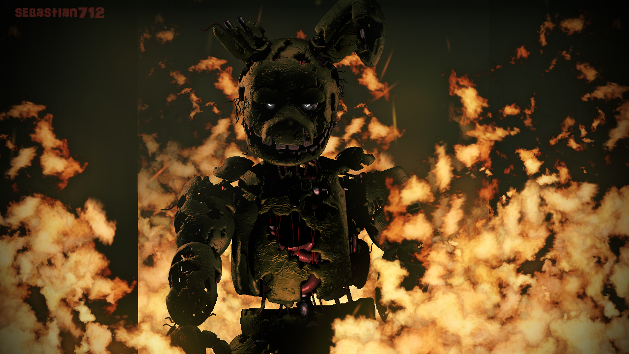 Springtrap Fire Background springtrap and the fire sfm by sebastian712 on DeviantArt