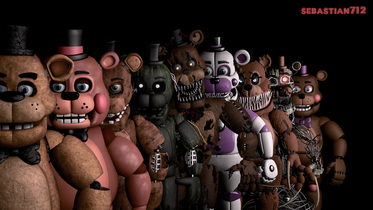 Sfm Ucn Fnaf 1 Animatronics by sebastian712 on DeviantArt