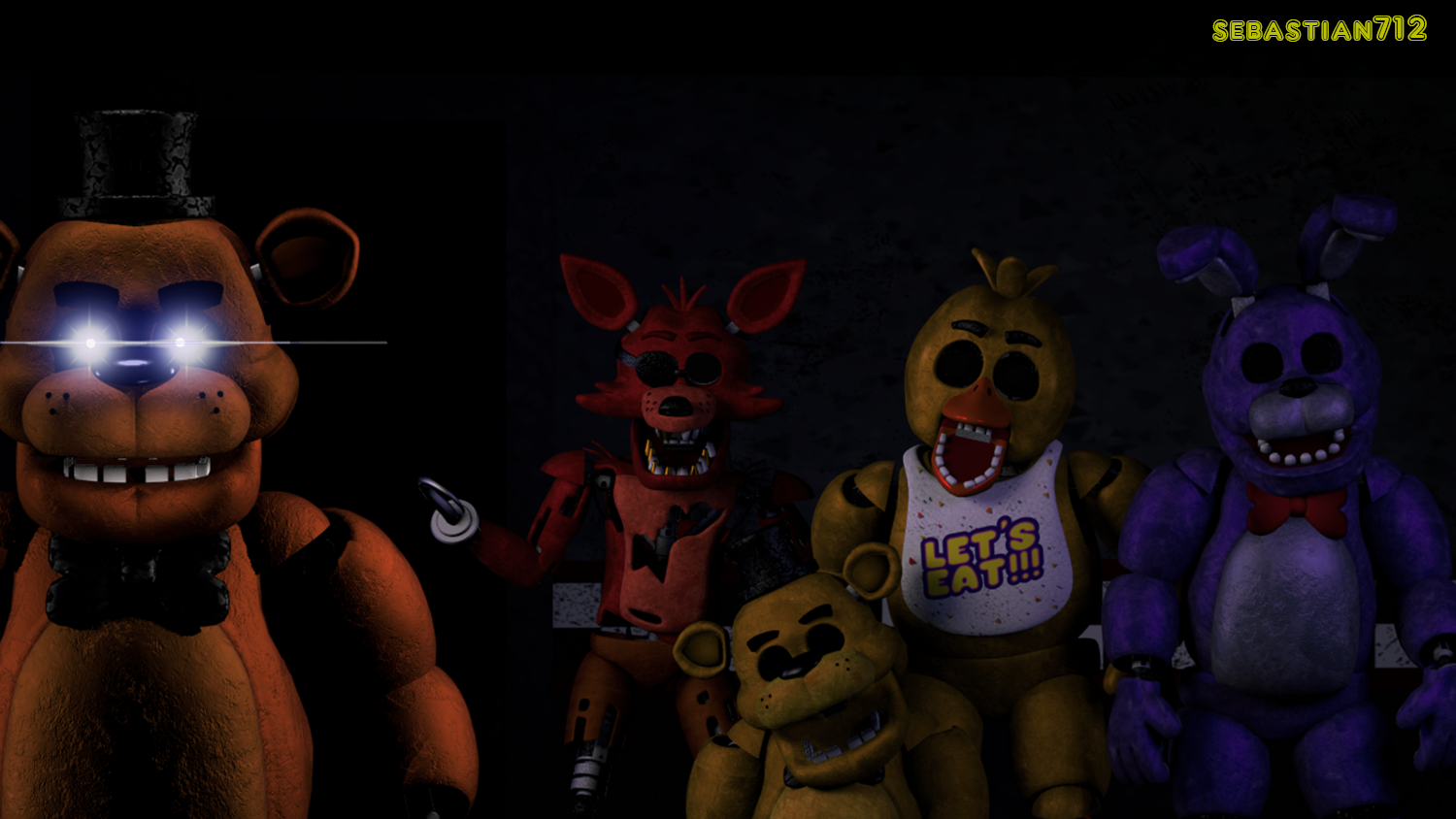 Sfm Ucn Fnaf 1 Animatronics by sebastian712 on DeviantArt