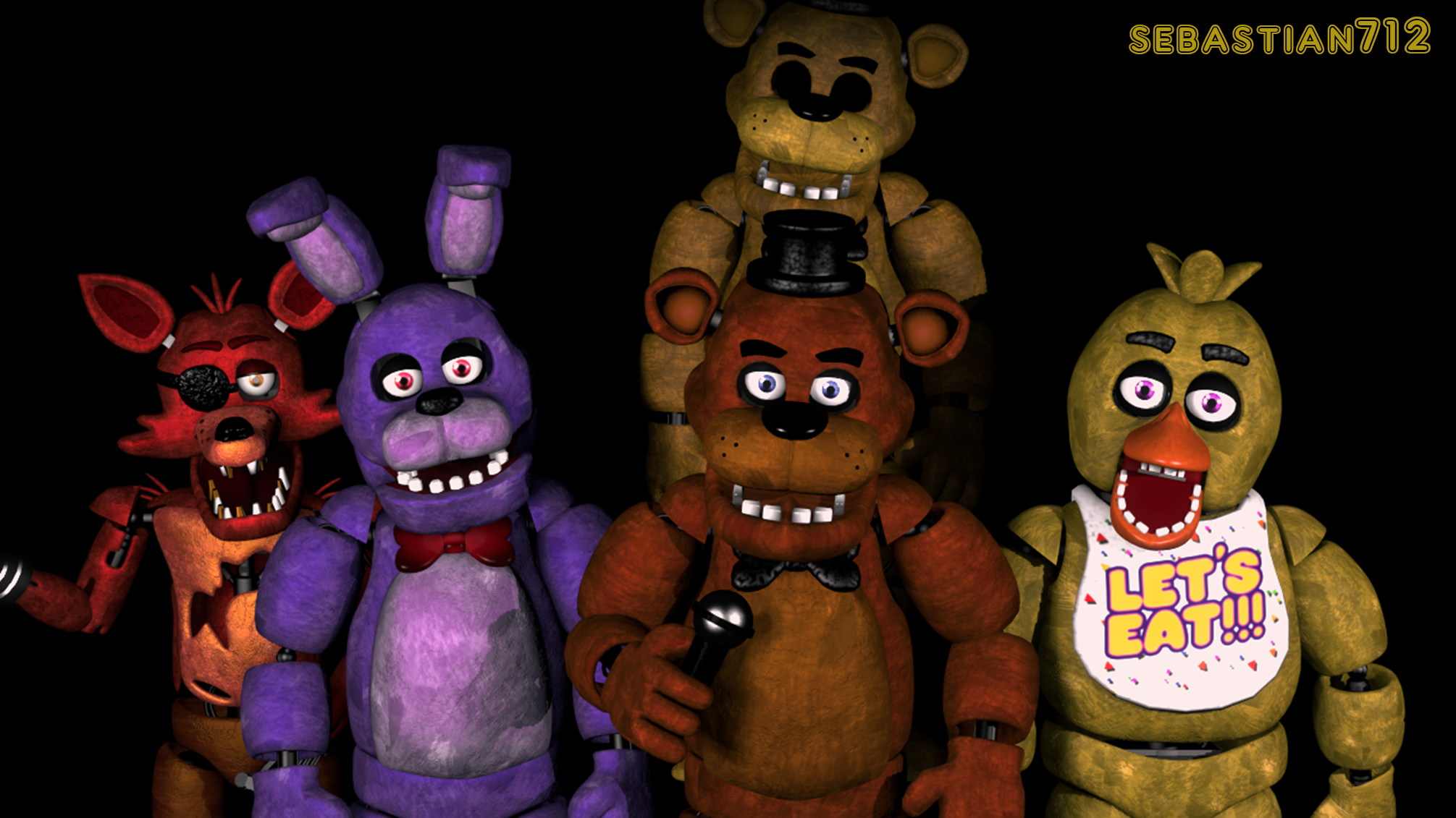 Sfm Ucn Fnaf 1 Animatronics by sebastian712 on DeviantArt