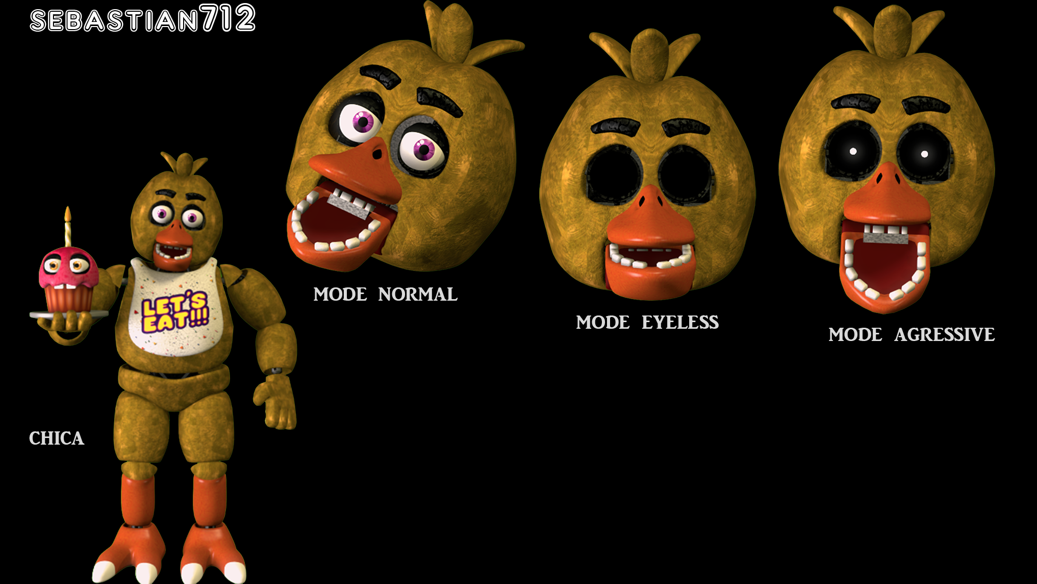 Sfm Ucn Fnaf 1 Animatronics by sebastian712 on DeviantArt