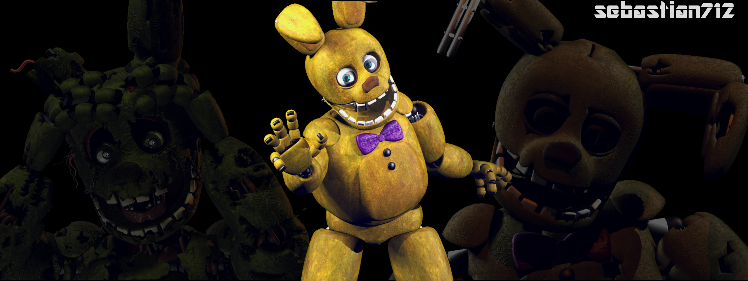 Sfm Ucn Fnaf 1 Animatronics by sebastian712 on DeviantArt