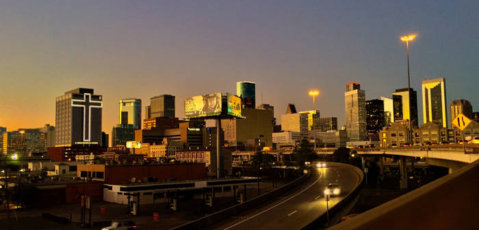 Houston CityScape From Freeway 20170131