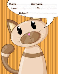 cat vector art cute