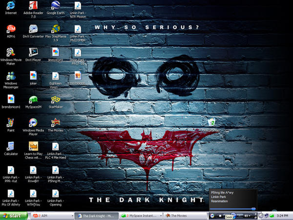 Dilusional Rabbit Dark Knight Wallpaper by delusionalrabbits on DeviantArt