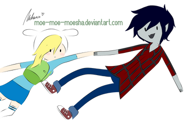 Fionna and Marshall Lee from Adventure Time
