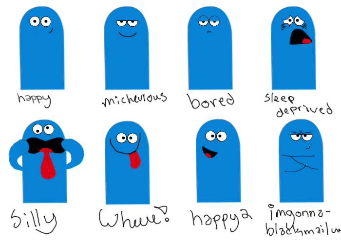 Bloo emotions