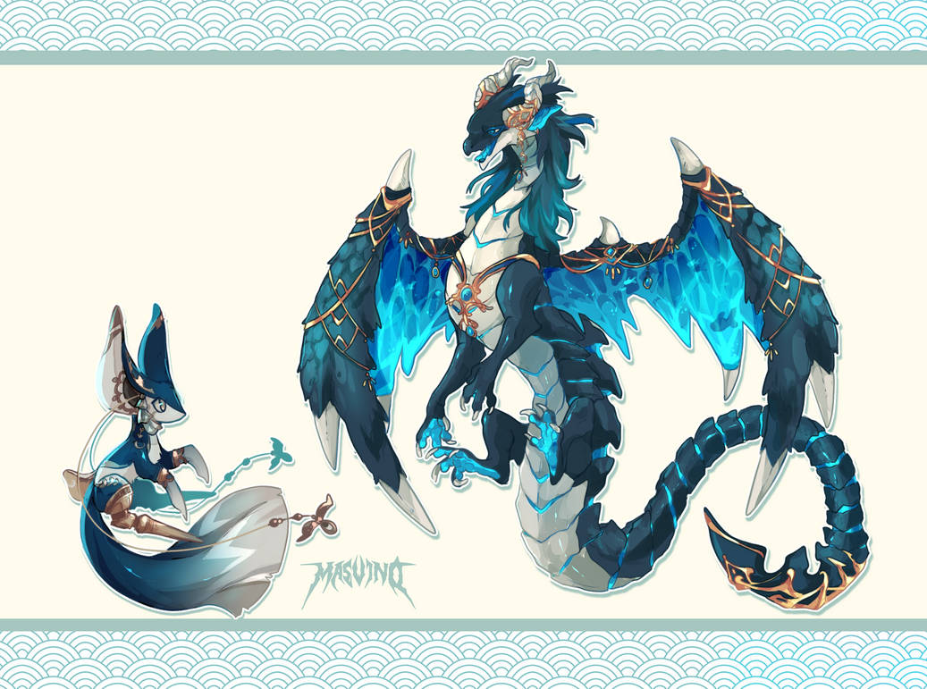 Dragon design commission by Masvino on DeviantArt
