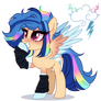 Next Gen Oc adoptable Rainbow Dash X Indigo Zap