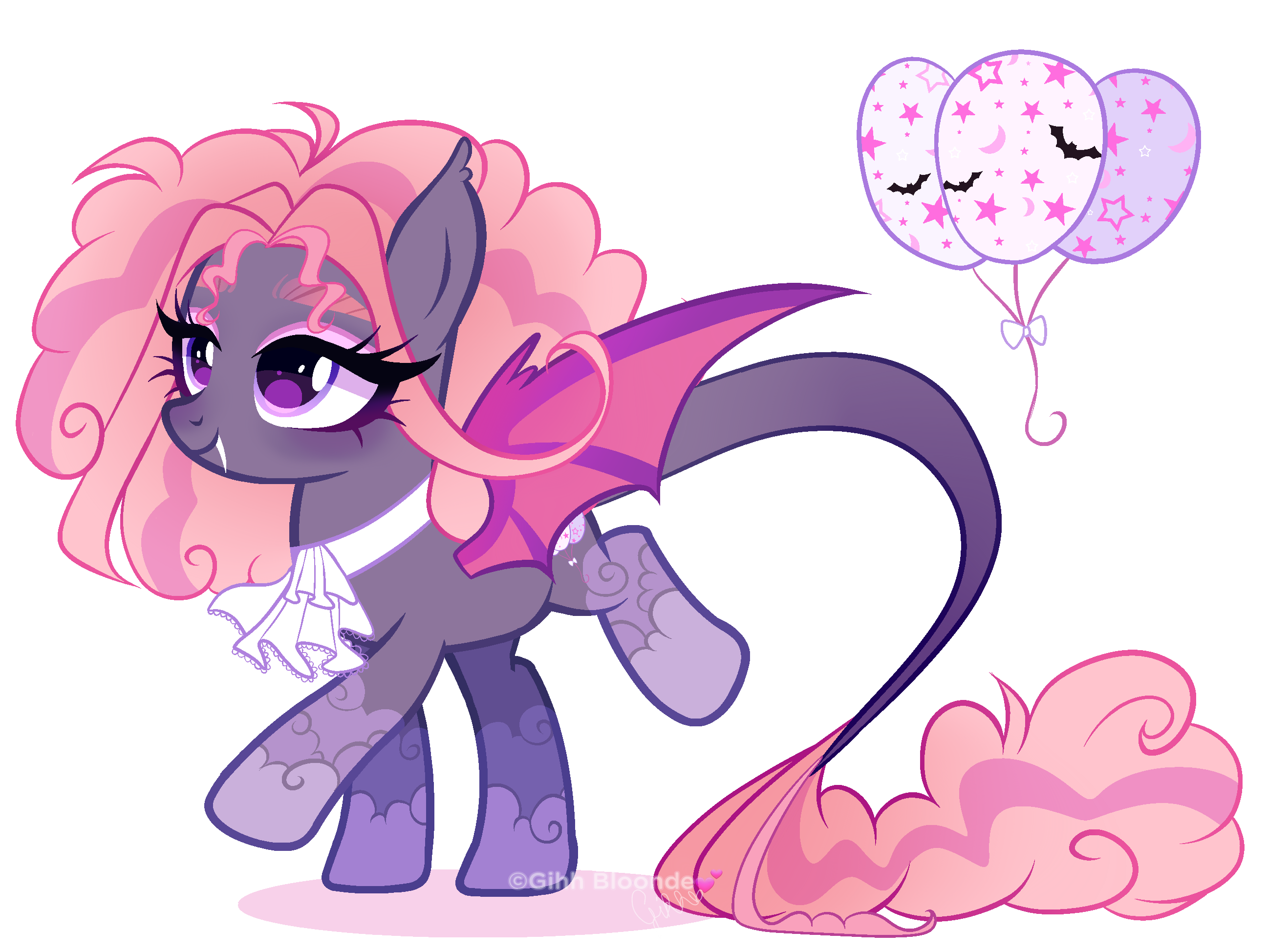 Next Gen Oc adoptable Pinkie Pie X Bat Royal Guard