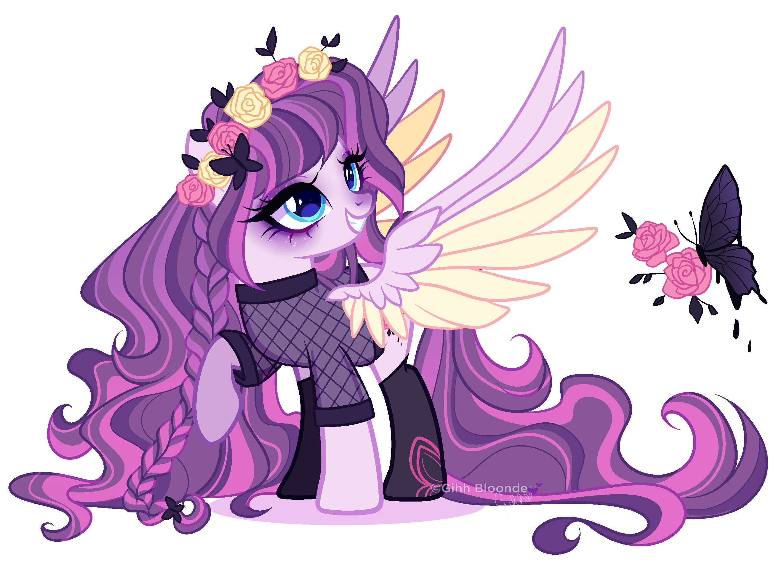 Next Gen OC Adopt | Fluttershy x Inky Rose