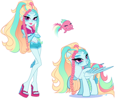 MH x MLP| Rainbow Dash X Lagoona