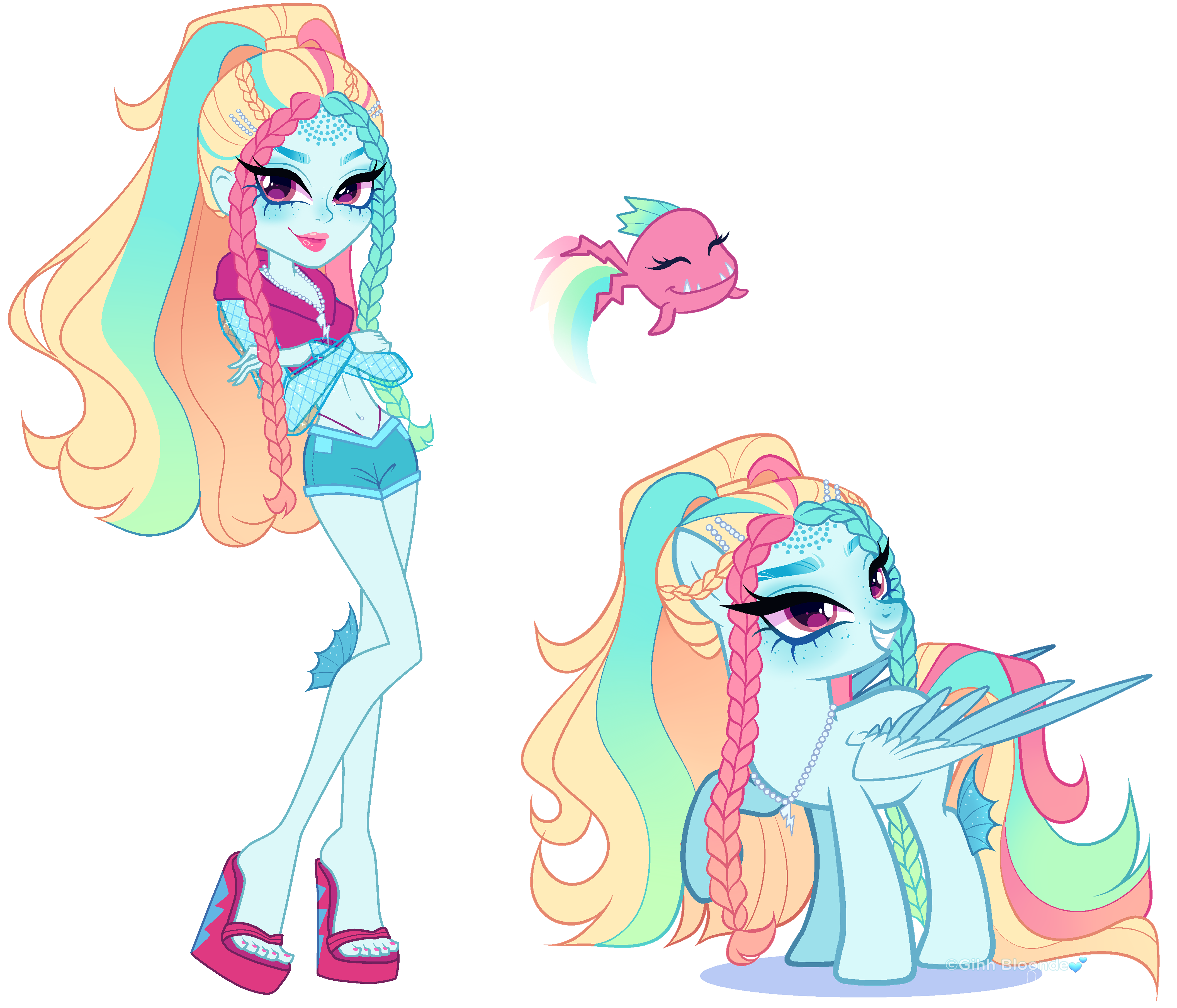 MH x MLP| Rainbow Dash X Lagoona