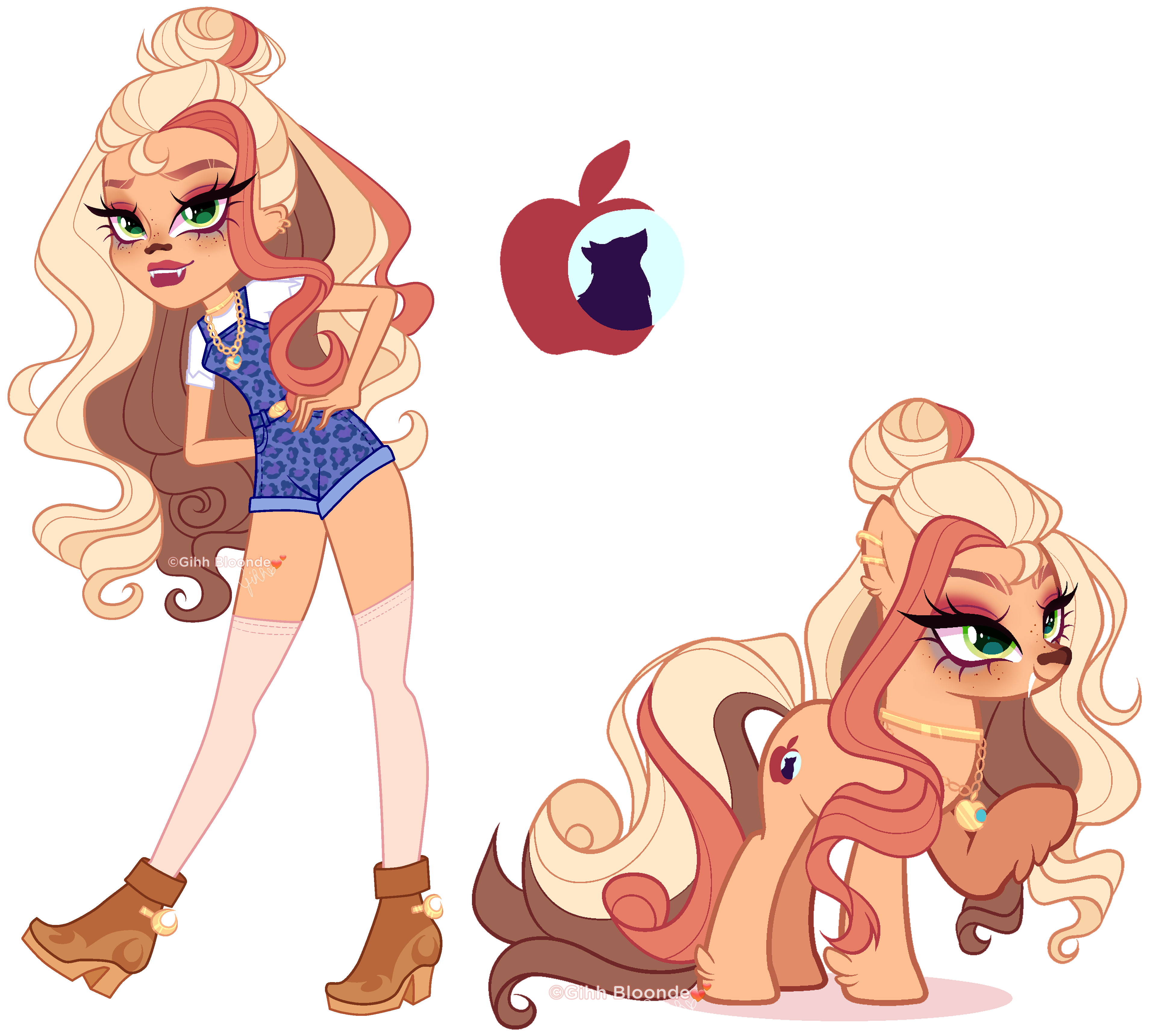 MH x MLP|Clawdeen x Applejack