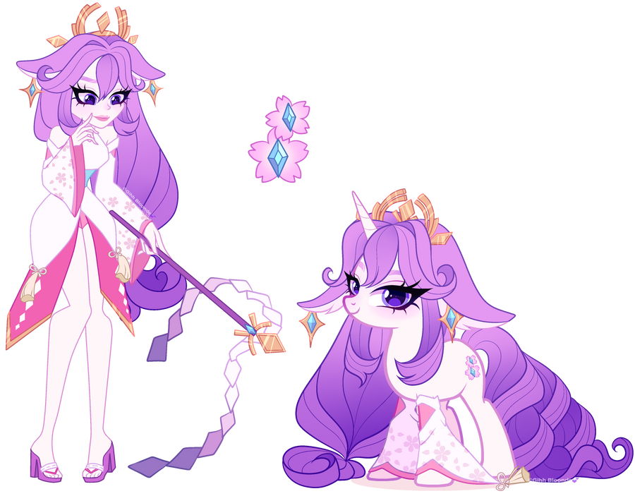 Genshin x MLP| Rarity x Yae Miko