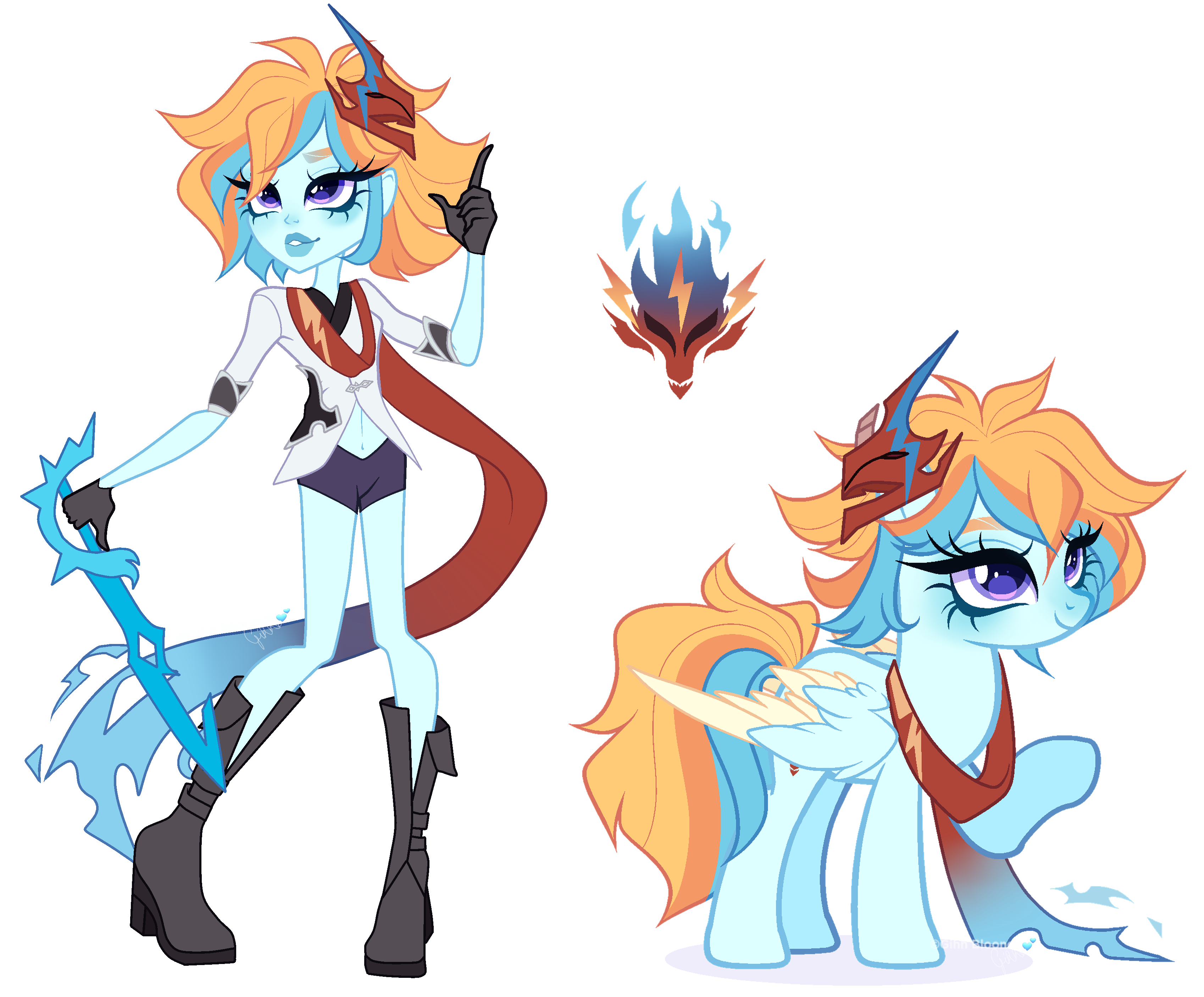 Genshin x MLP| Rainbow Dash x Tartaglia