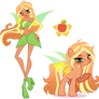Winx x MLP| Applejack x Flora