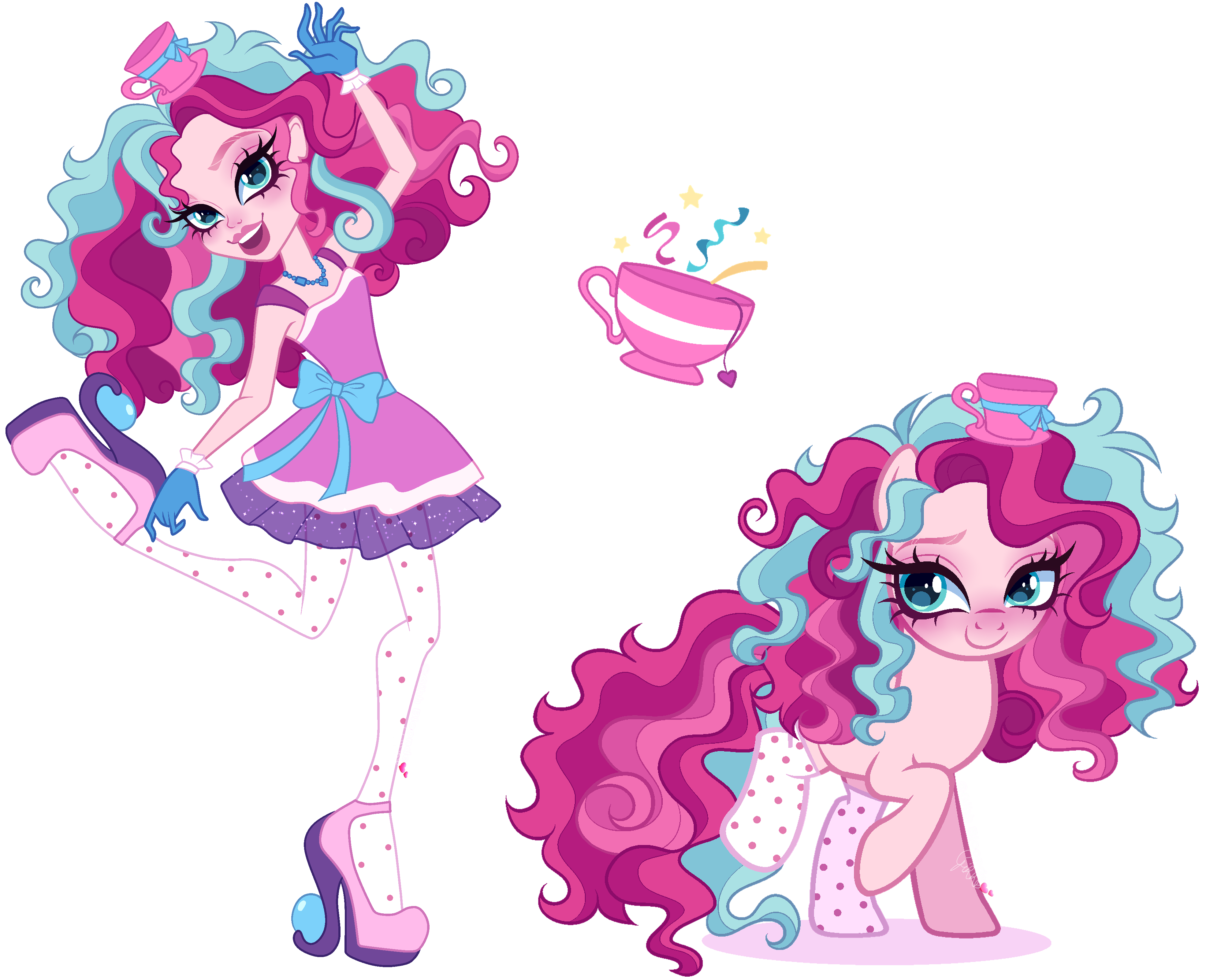 MLP x EAH| Pinkie x Maddie