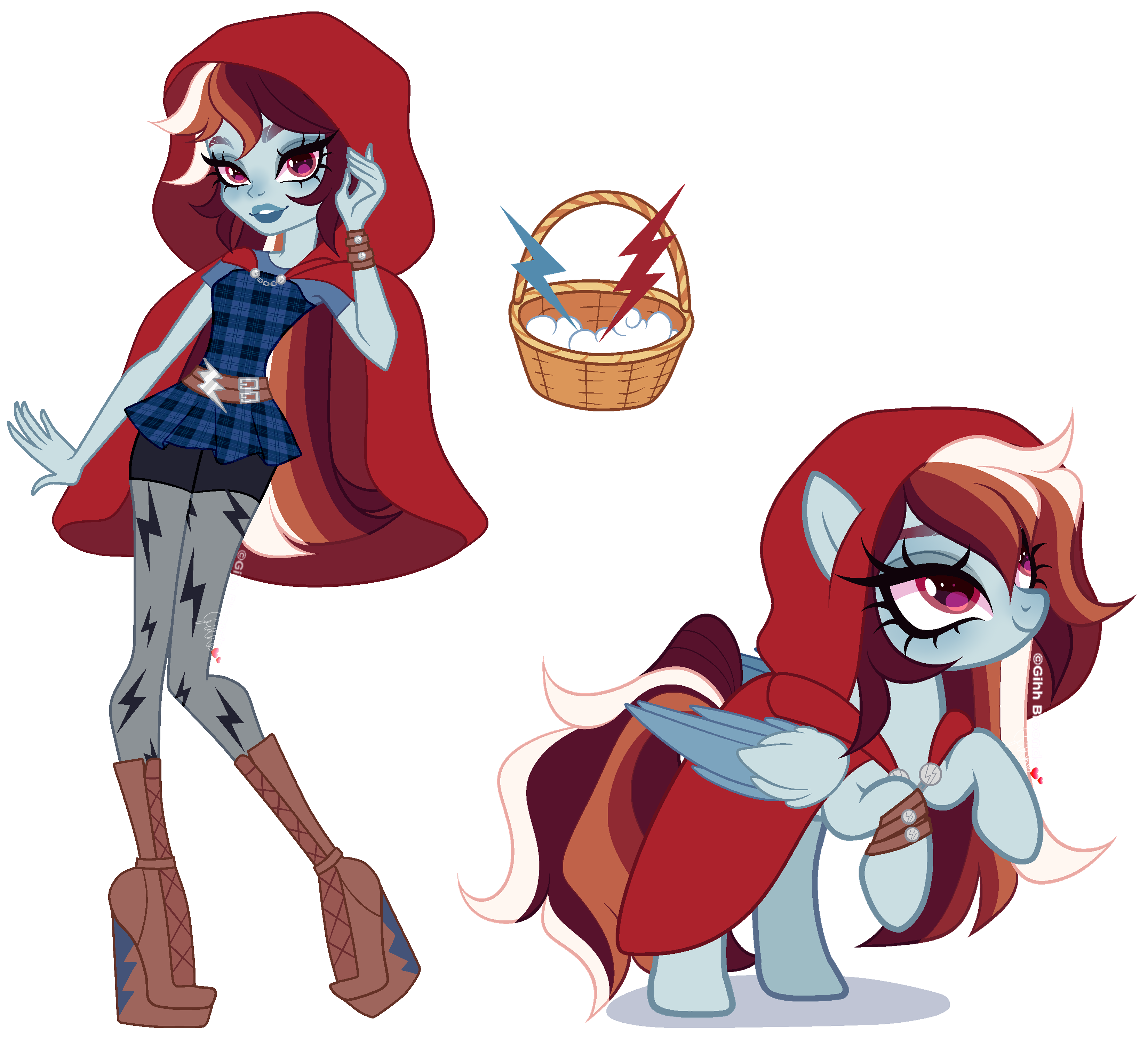 MLP x EAH| Cerise hood x Rainbow Dash