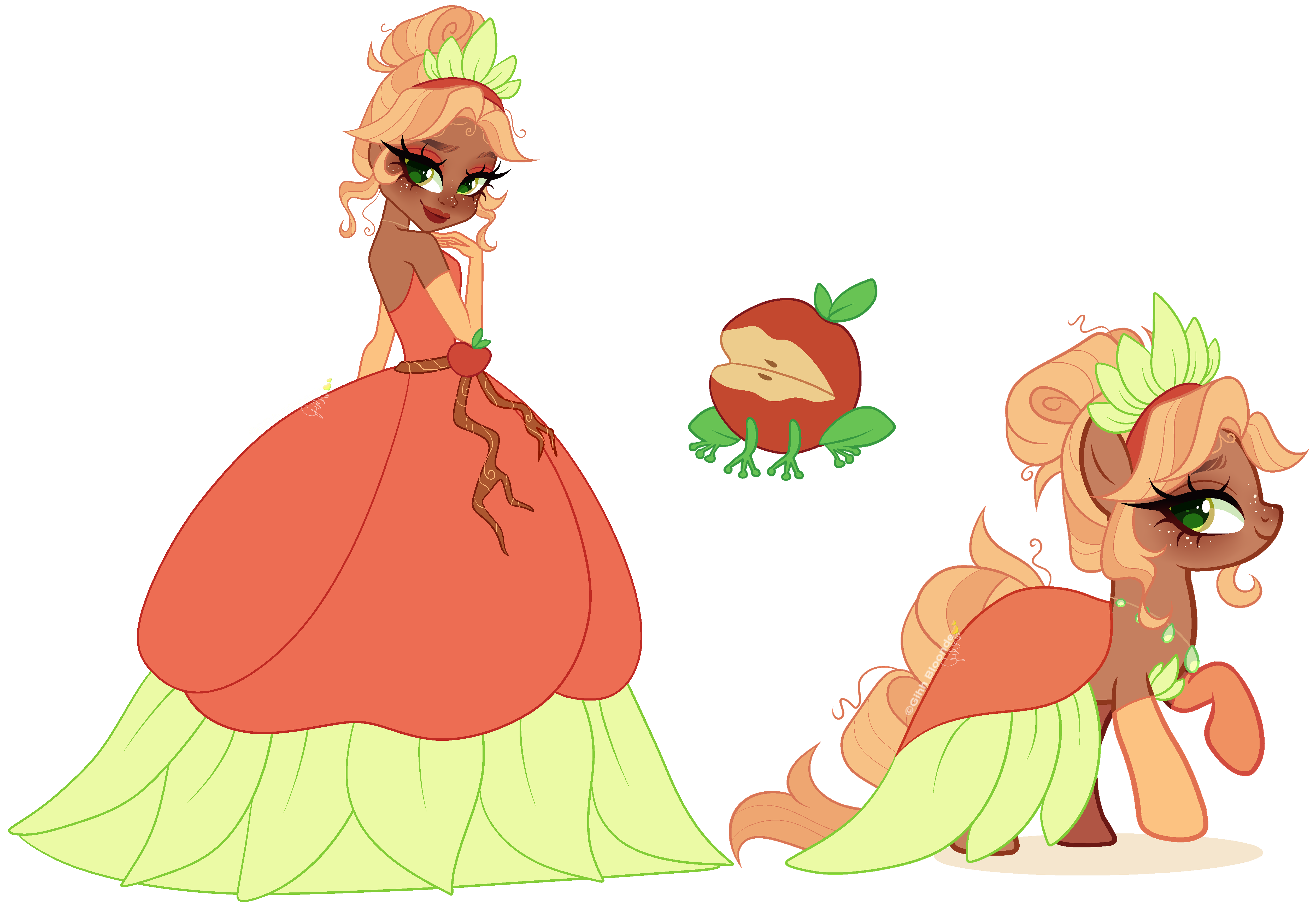 MLP x Disney Princess| Applejack x Tiana
