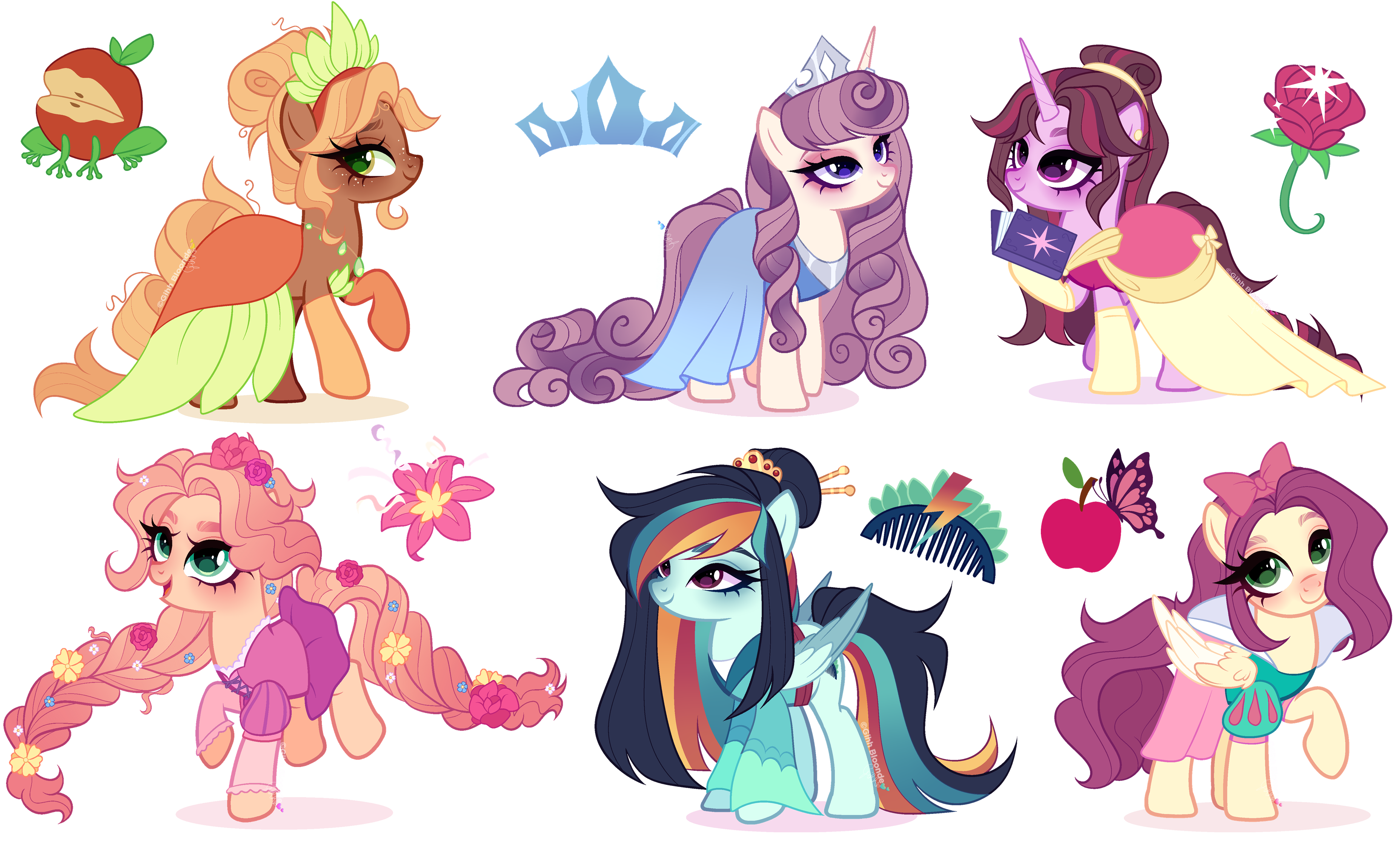 MLP x Disney Princess| Auction (OPEN 04/06)