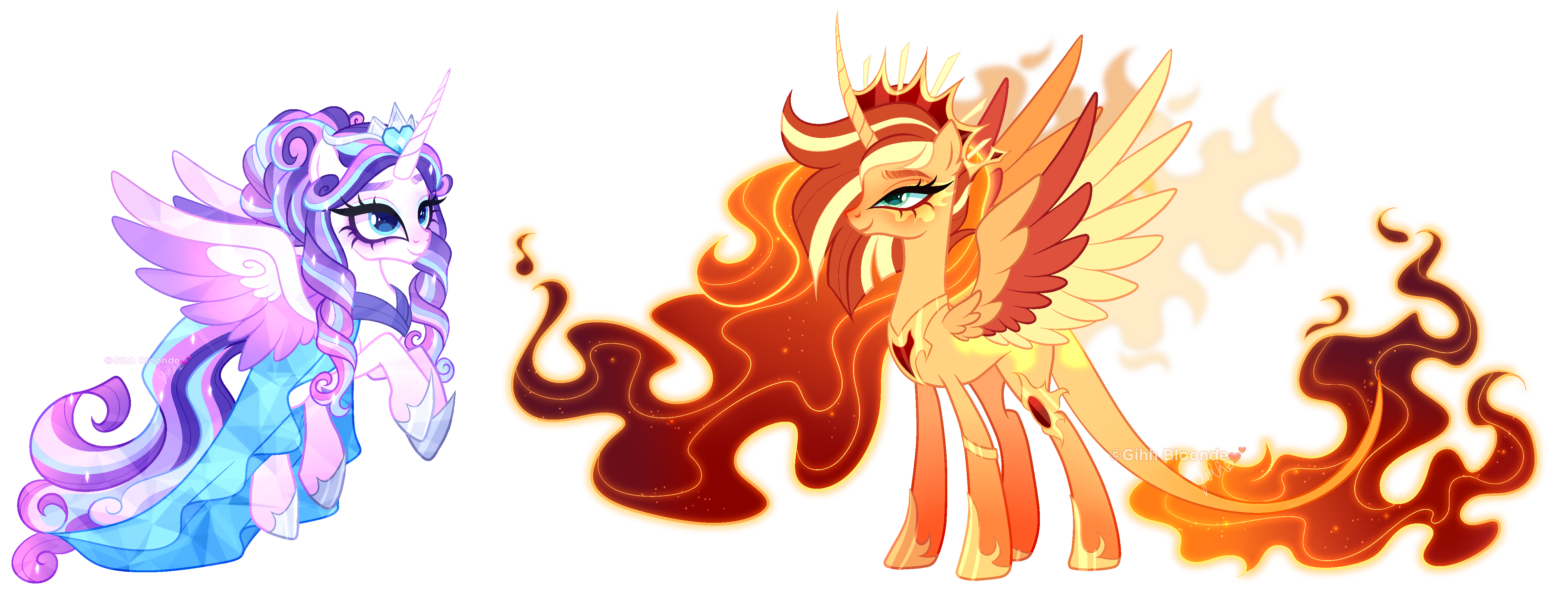 Flurry heart x Sunset Redesign adoptables (CLOSED)