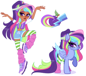  MLP x SS| Rainbow Dash x Plum Pudding