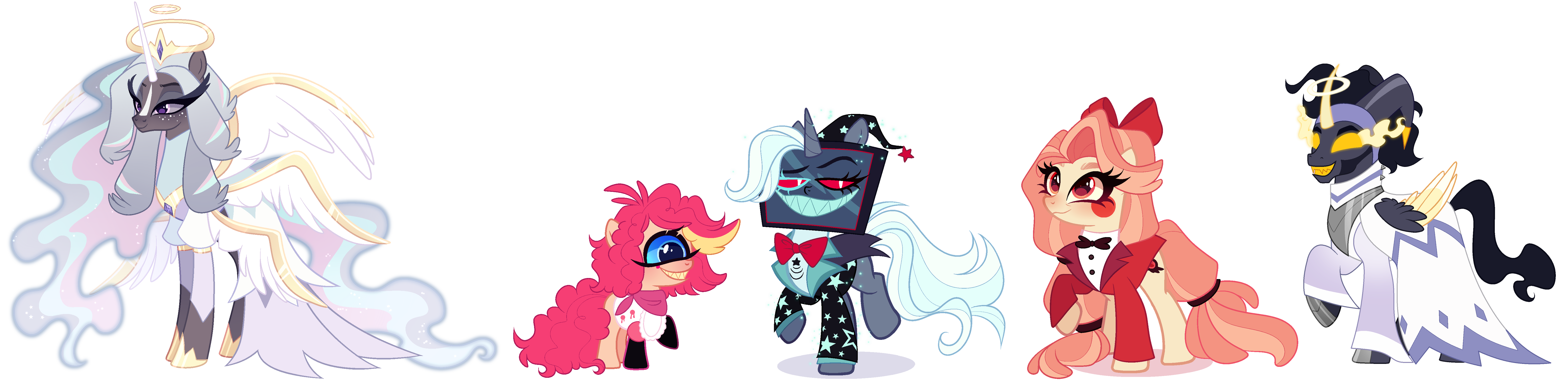 MLP x Hazbin Hotel fusions part 2 (OPEN 01/05)
