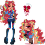 MLP x Descendants | Rainbow dash x Red