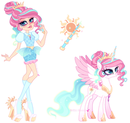 MLP x Descendants 4 | Celestia x Fay