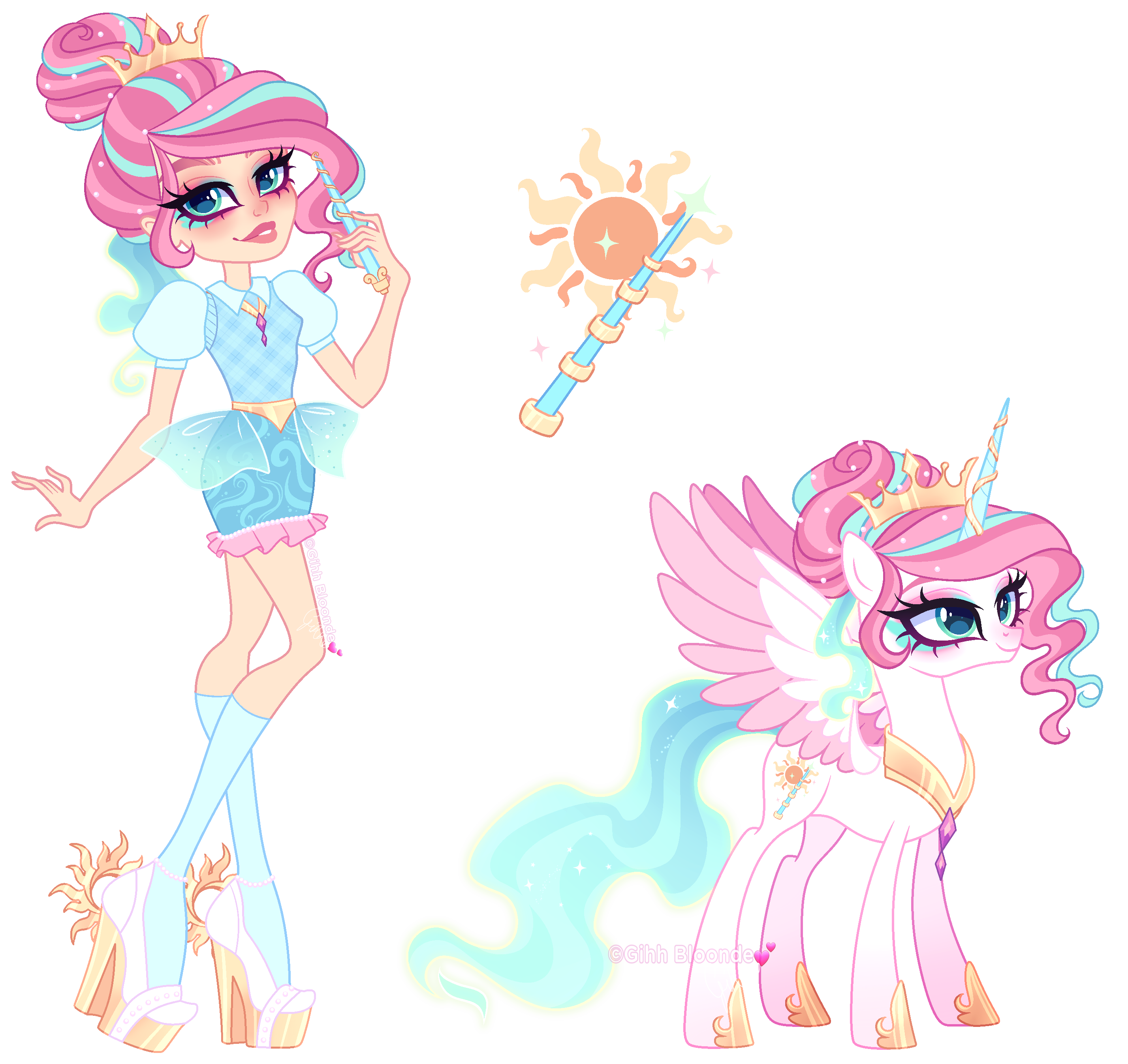 MLP x Descendants 4 | Celestia x Fay