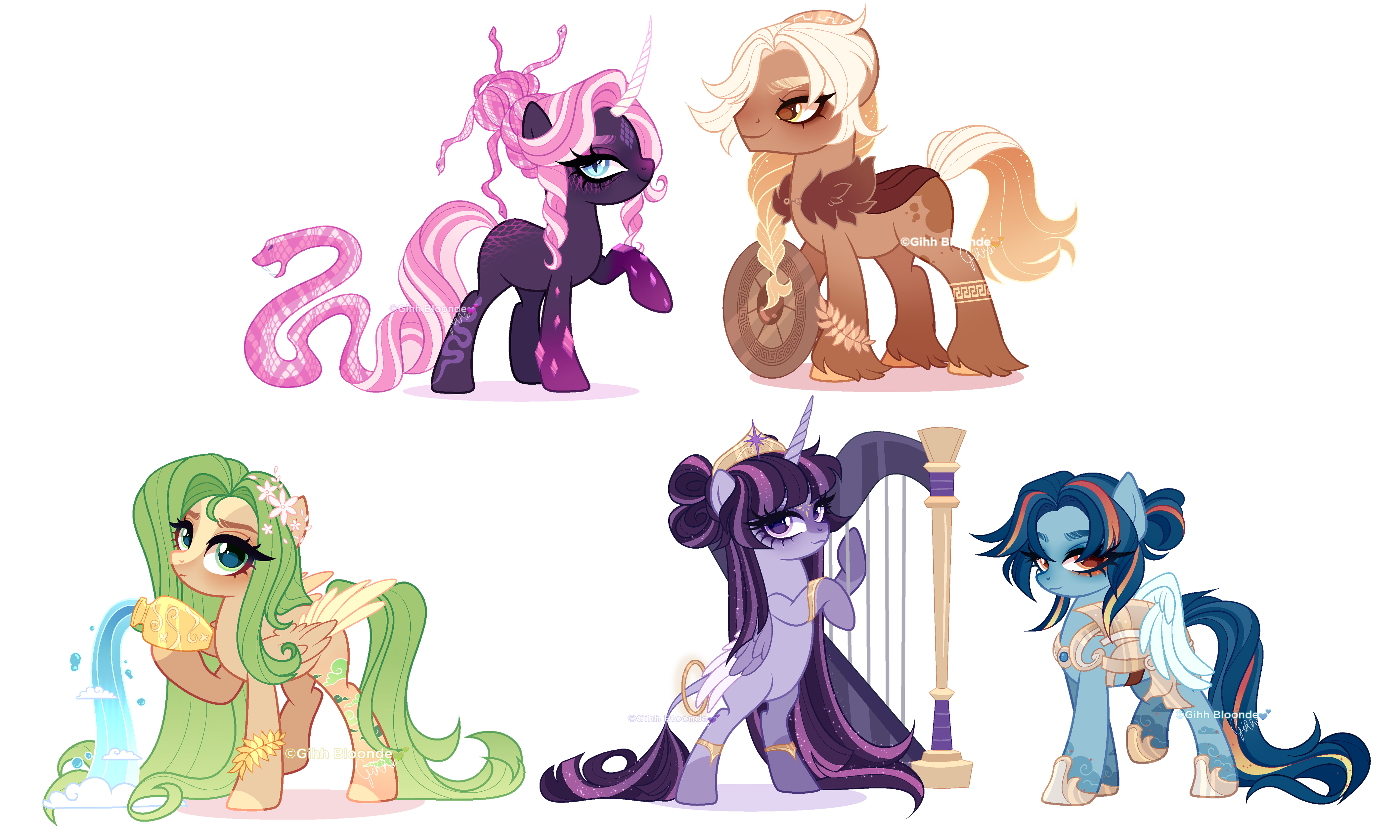 some MLP characters as Greek style adopts (CLOSED)