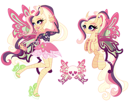 MH x MLP|Bonita Femur x Fluttershy |OPEN