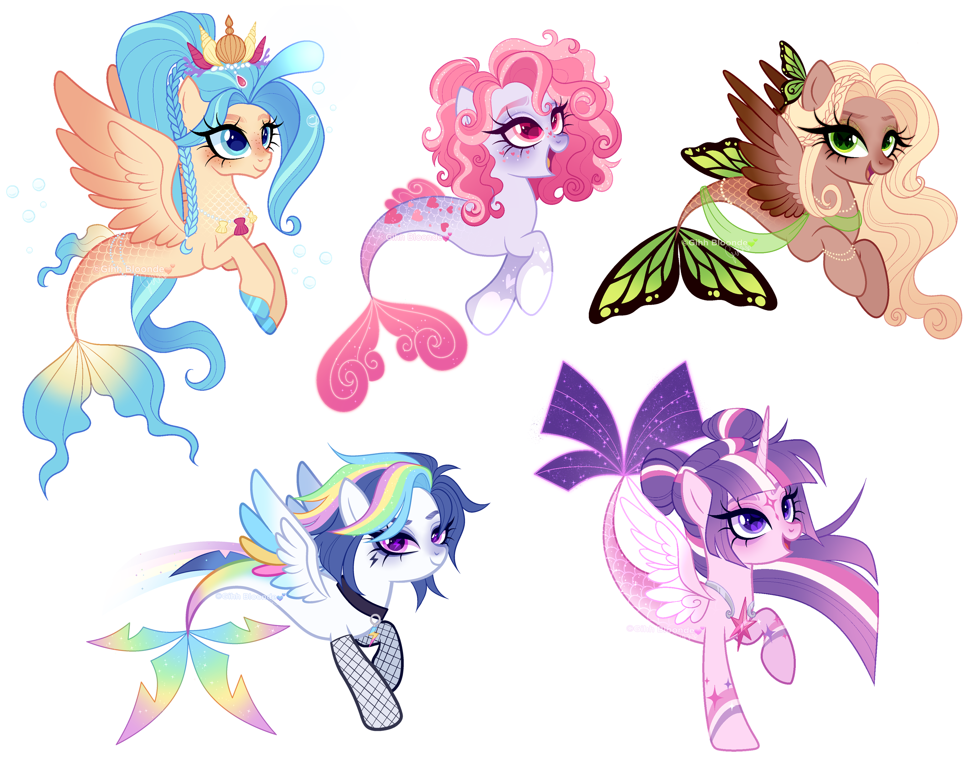 Pinkie OPEN ONLY! Mermay Pony adopts (CLOSE 00/05)