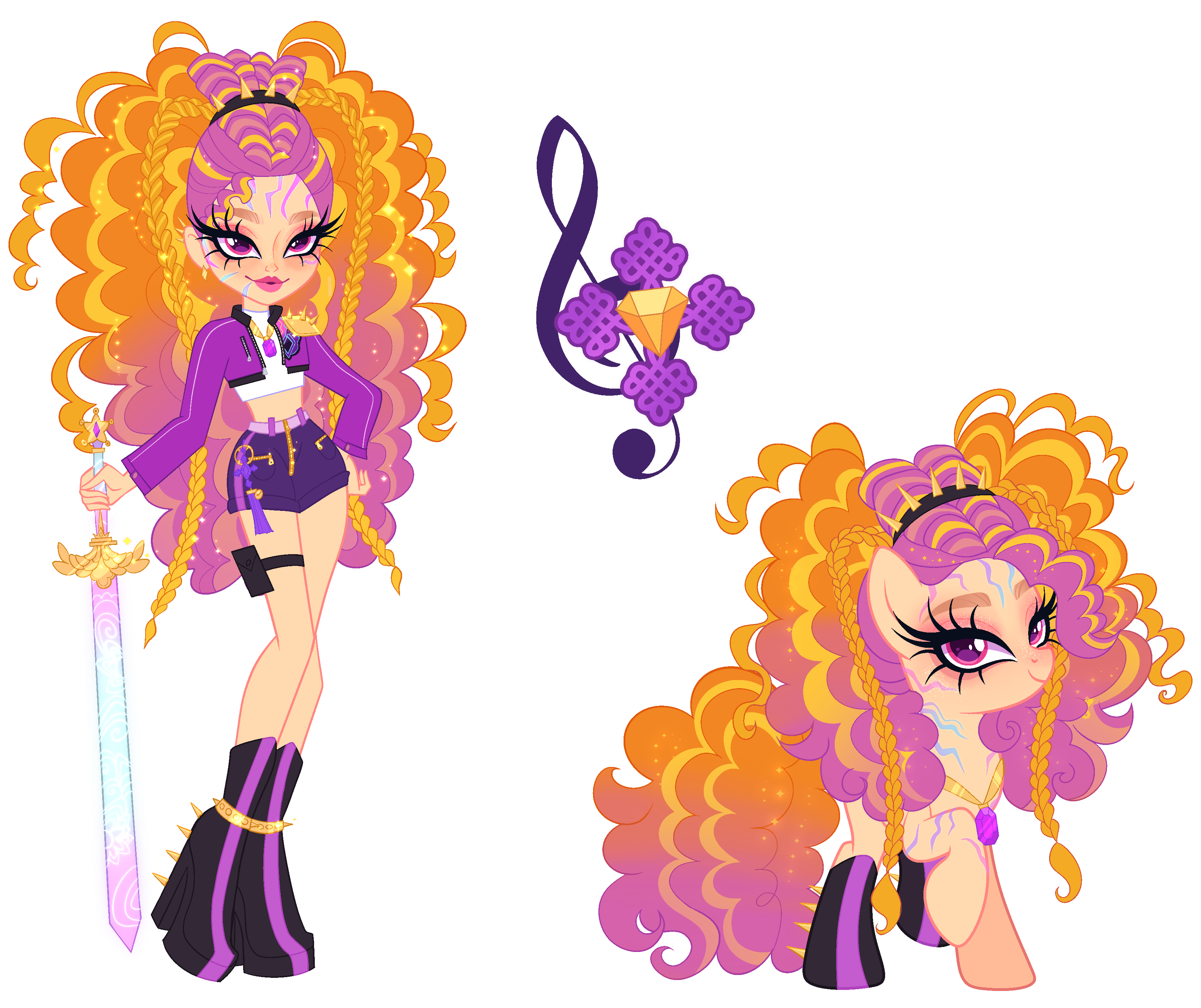 K-POP DEMON HUNTERS x MLP ADOPT | Adagio x Rumi