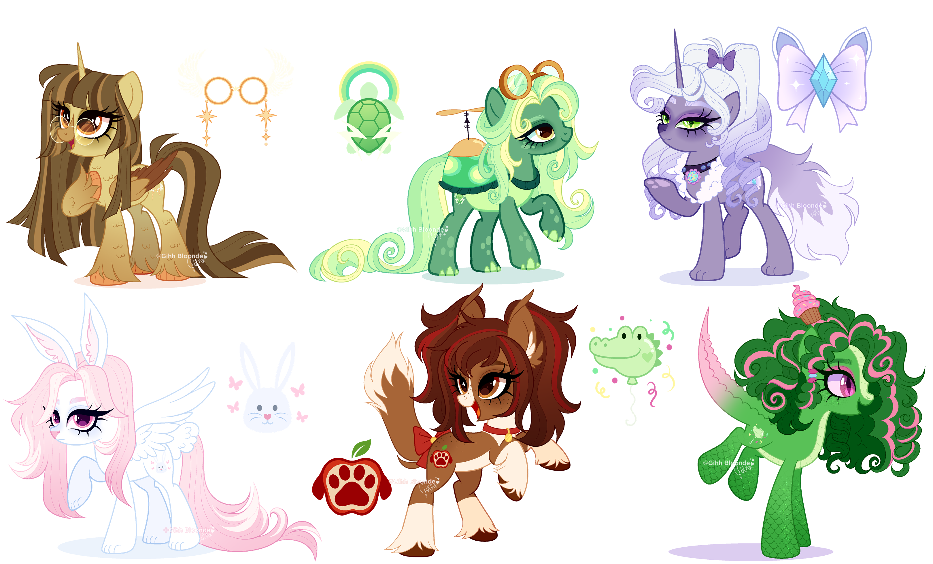 MLP Mane six Pets inspired| Auction (6/6 OPEN)